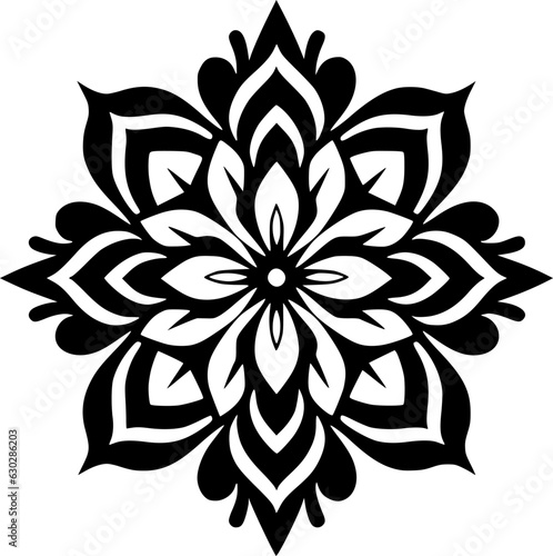 Mandala | Minimalist and Simple Silhouette - Vector illustration