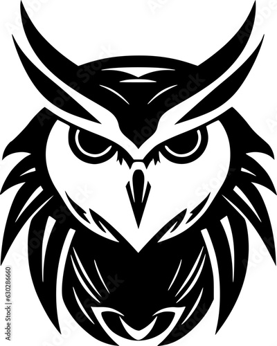 Owl | Minimalist and Simple Silhouette - Vector illustration