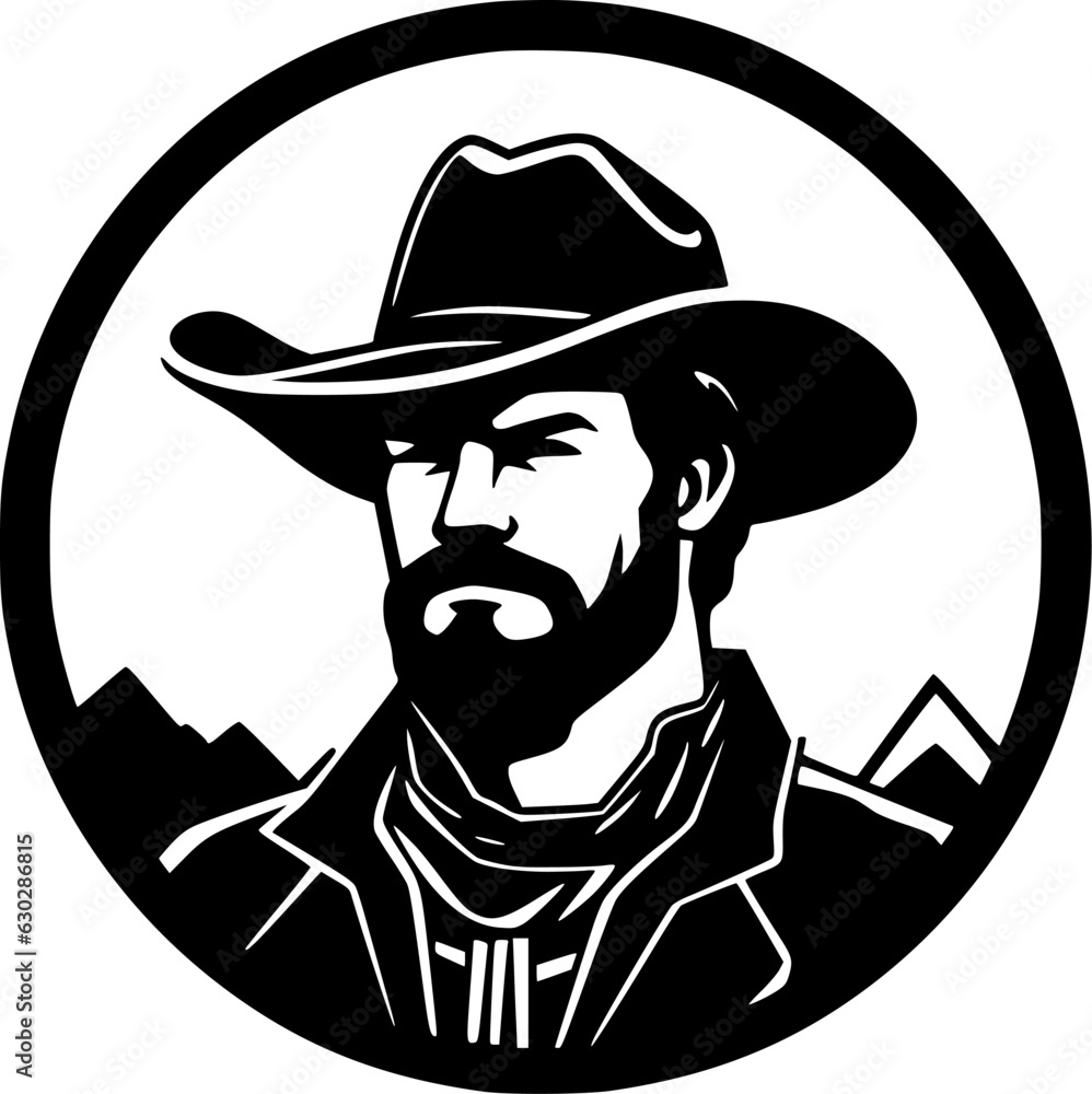 Fototapeta premium Western - High Quality Vector Logo - Vector illustration ideal for T-shirt graphic