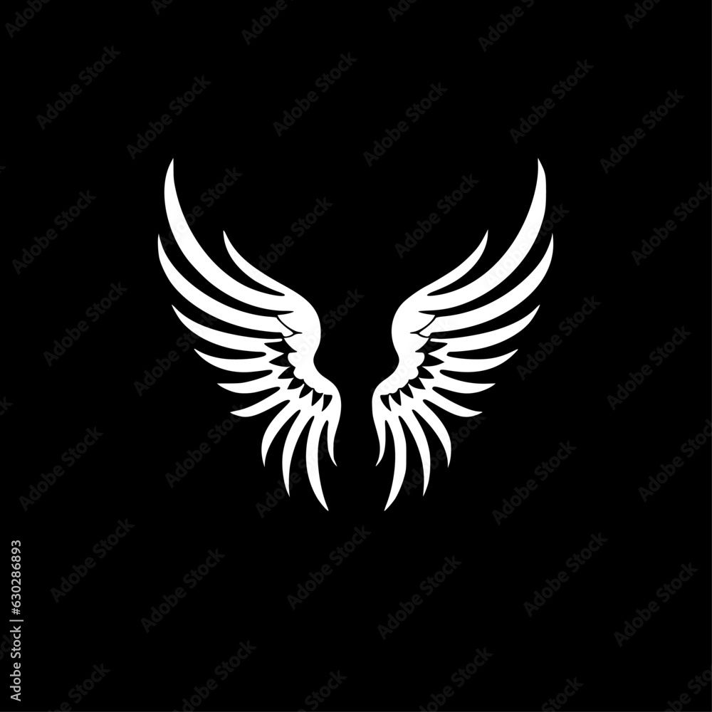 Fototapeta premium Angel Wings - Minimalist and Flat Logo - Vector illustration