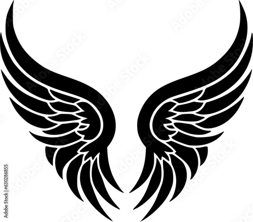 Angel Wings | Minimalist and Simple Silhouette - Vector illustration