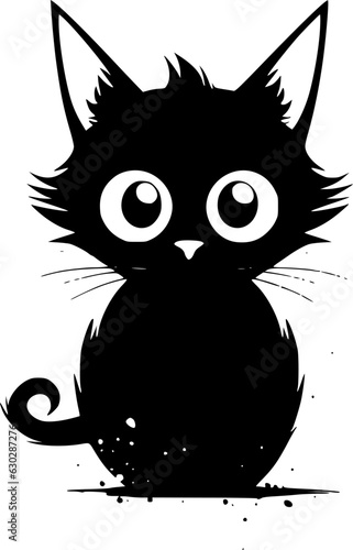 Cat - High Quality Vector Logo - Vector illustration ideal for T-shirt graphic
