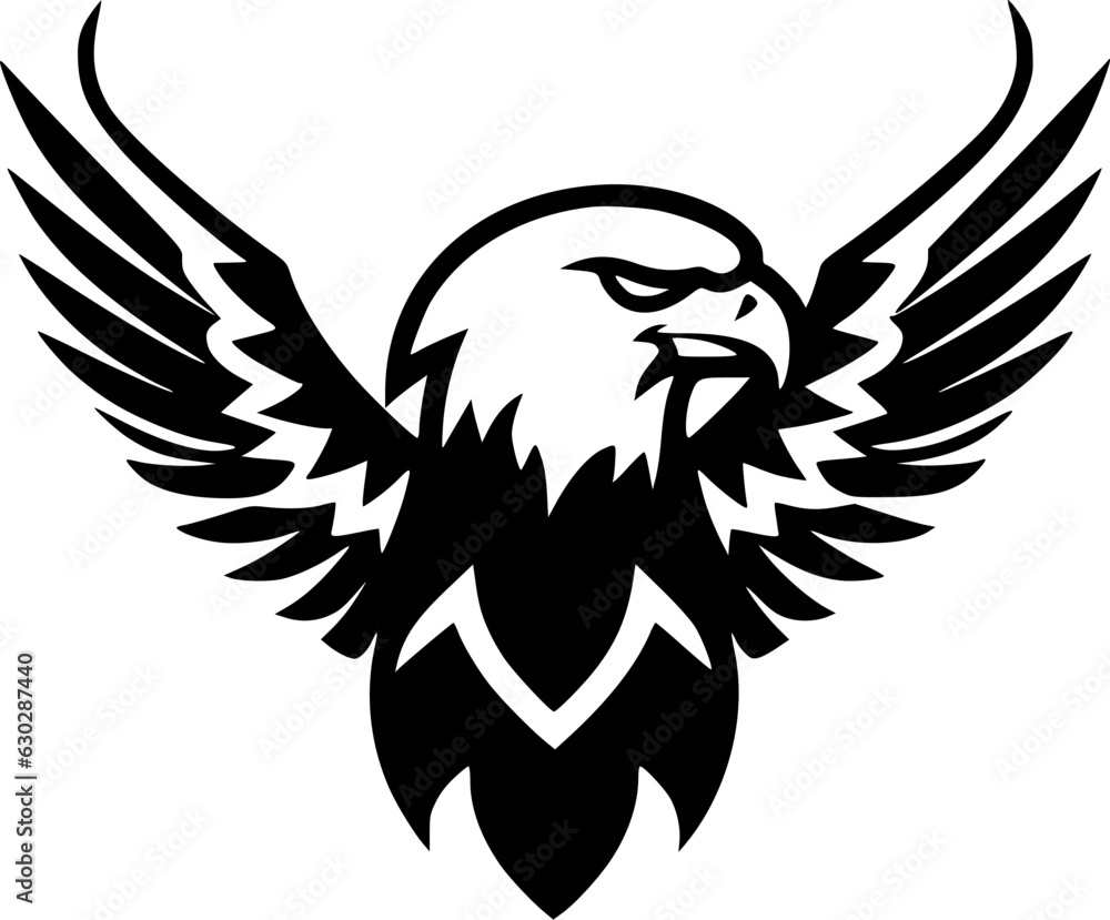 Obraz premium Eagle - Minimalist and Flat Logo - Vector illustration
