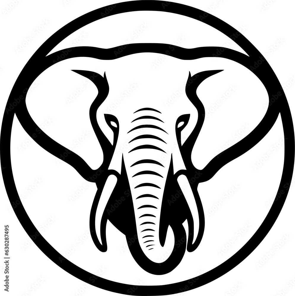 Elephant - High Quality Vector Logo - Vector illustration ideal for T-shirt graphic