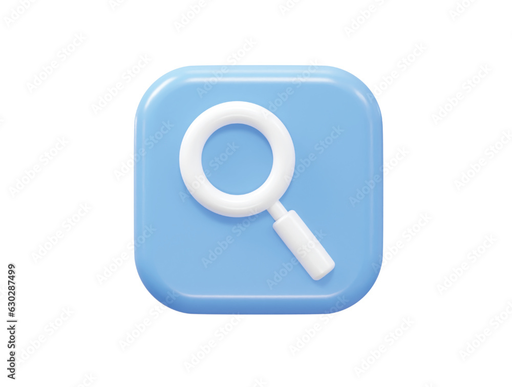 Search bar icon vector 3d rendering Search bar icon vector 3d rendering