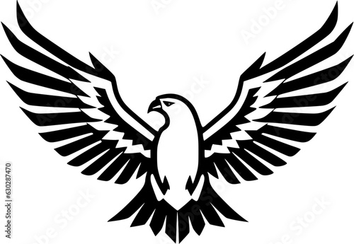 Eagle | Minimalist and Simple Silhouette - Vector illustration