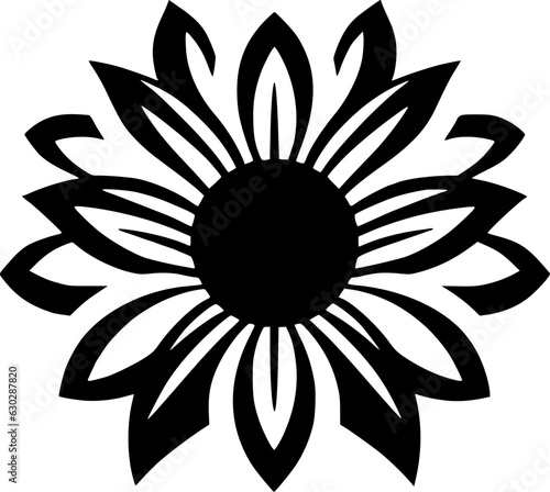 Flower | Minimalist and Simple Silhouette - Vector illustration