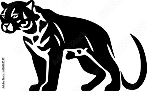 Leopard | Minimalist and Simple Silhouette - Vector illustration