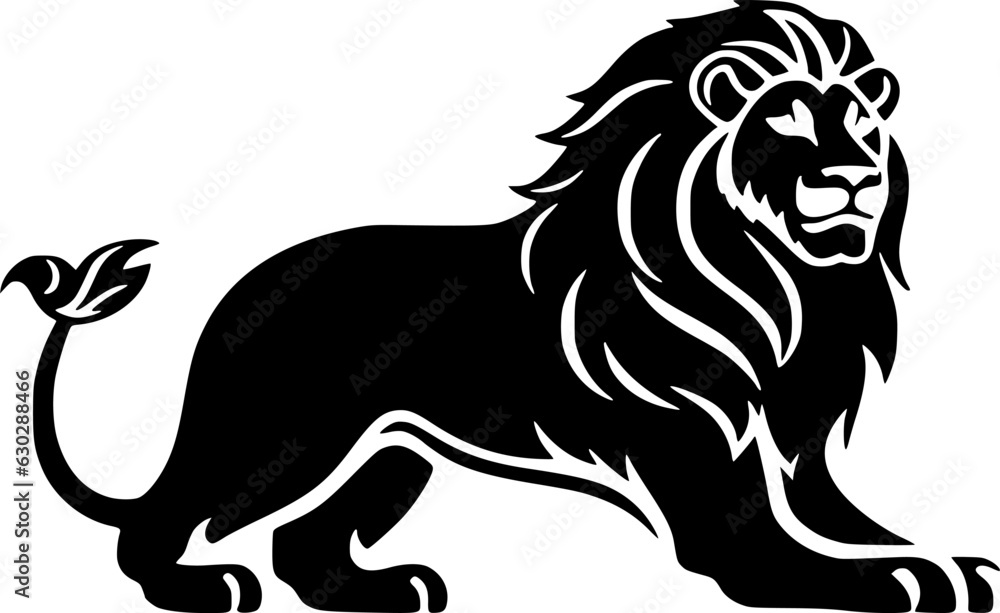 Lion | Minimalist and Simple Silhouette - Vector illustration Lion | Minimalist and Simple Silhouette - Vector illustration