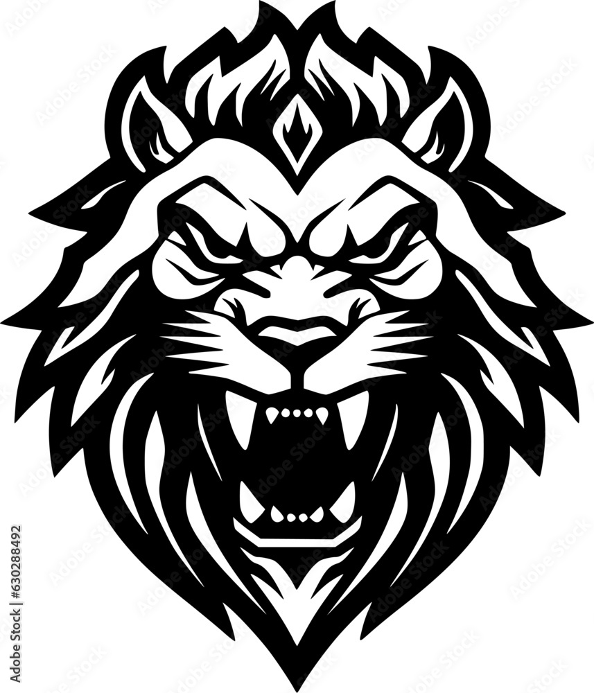 Fototapeta premium Lion - Minimalist and Flat Logo - Vector illustration