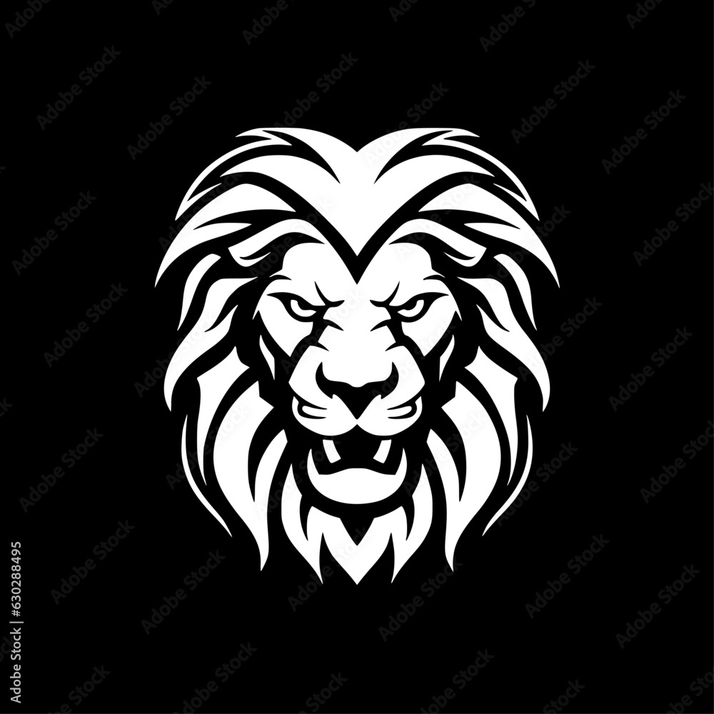 Lion | Black and White Vector illustration Lion | Black and White Vector illustration