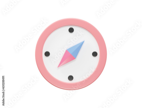 Free Download Compass icon vector 3d rendering transparent - GFXLoad