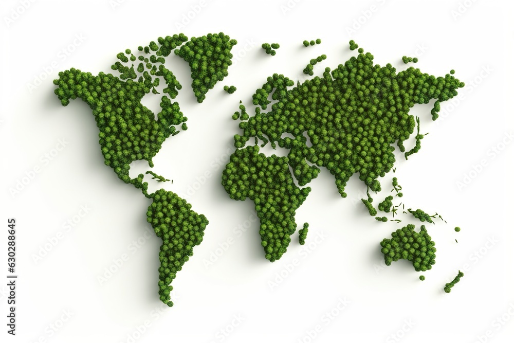 world map green grass surface isolated on a white background. world map green grass surface isolated on a white background.