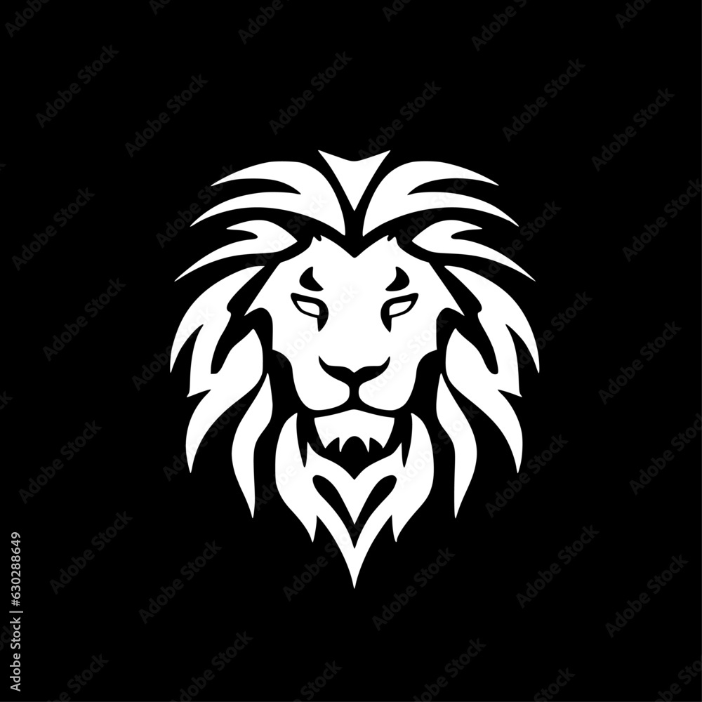 Obraz premium Lion - Minimalist and Flat Logo - Vector illustration