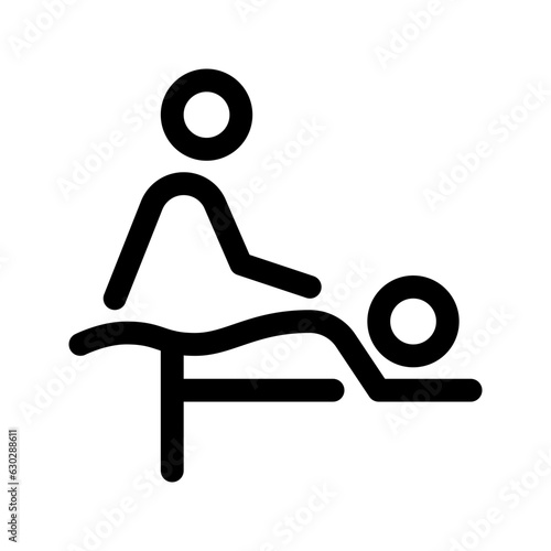 Massage line icon. Vector graphics