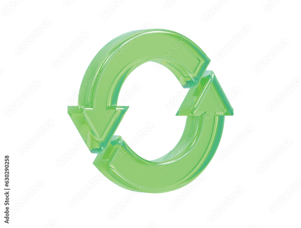 Refresh icon 3d rendering vector element Refresh icon 3d rendering vector element