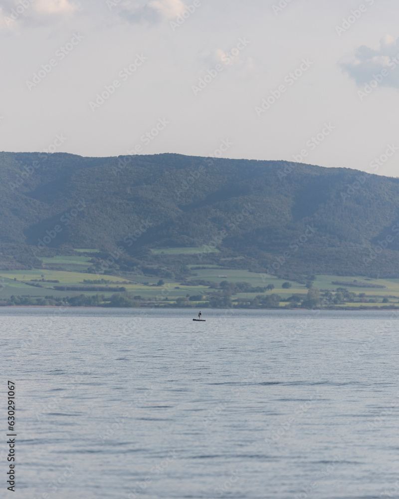 View of Volvi Lake coastline in Central Macedonia, Greece. View of Volvi Lake coastline in Central Macedonia, Greece.