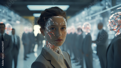 Cyborg Human Professional in Building