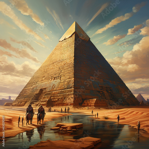 sphinx and pyramid