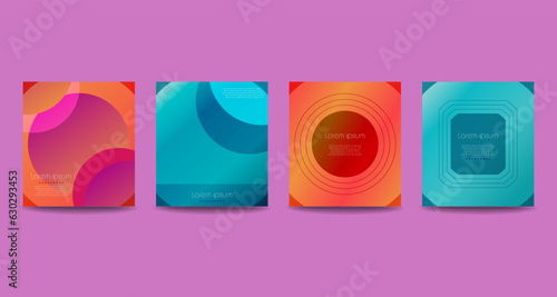  Plantillas creativas de arte universal con elementos abstractos. Para afiches, tarjetas de felicitación y de negocios, invitación, pancarta, folleto, encabezado de correo electrónico, publicidad.