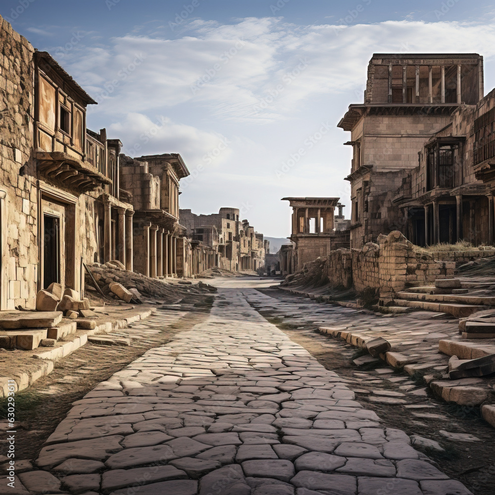 ancient street ruins