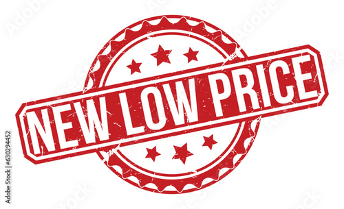 New Low Price stamp red rubber stamp on white background. New Low Price stamp sign. New Low Price stamp.