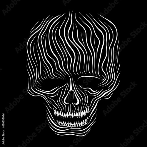 Monster Skull Head Art Design