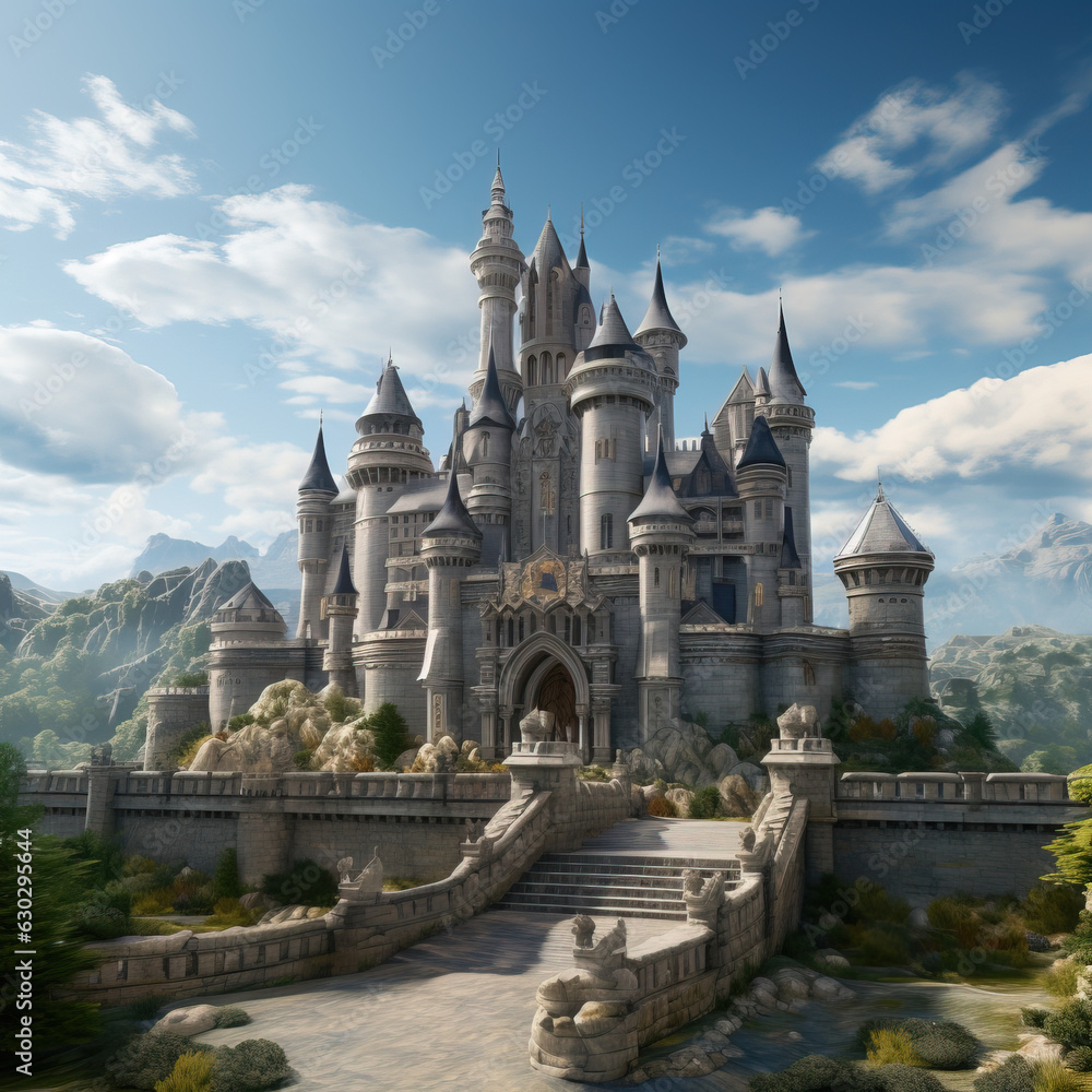 castle in the mountains