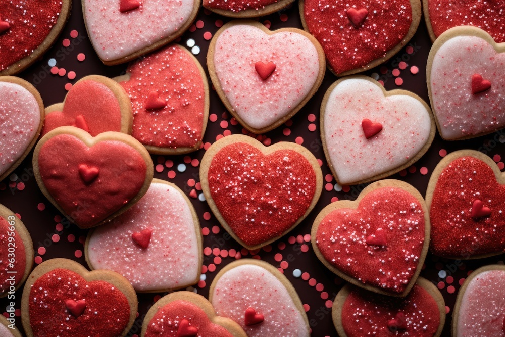 Fototapeta premium Valentine day cookies
