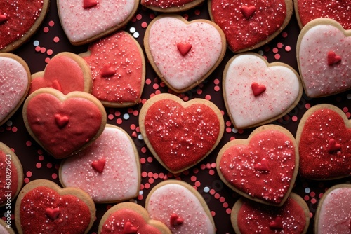 Valentine day cookies photo