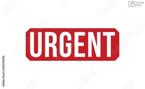 URGENT rubber stamp vector illustration on white background.