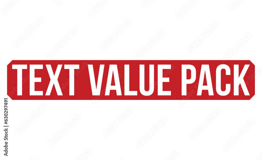 Text value pack Red Rubber Stamp vector design. Text value pack Red Rubber Stamp vector design.
