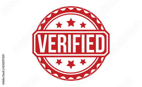 Verified grunge rubber stamp on white background. Verified Rubber Stamp.