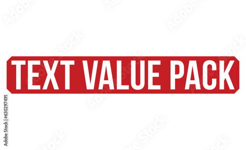 Text value pack Red Rubber Stamp vector design.