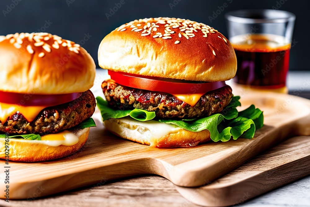 hamburger on a plate hamburger on a plate