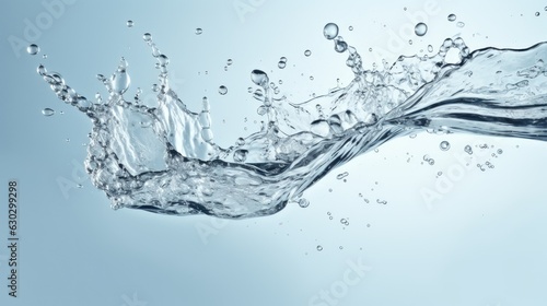 water splashes and drops on light background