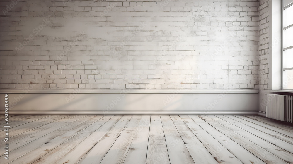 Clean wall evenly whitewashed with white paint Clean wall evenly whitewashed with white paint