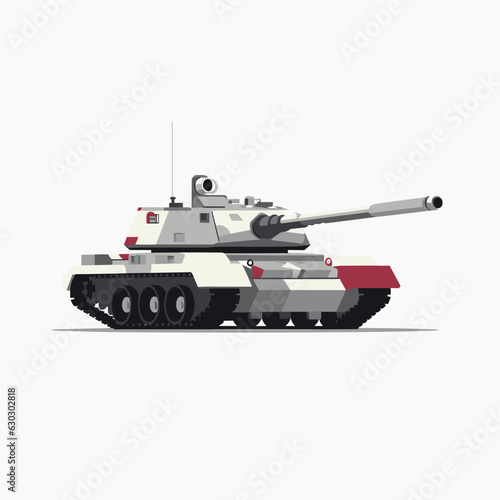 tank vector flat minimalistic asset isolated illustration