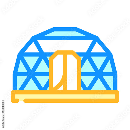glamping tent nature color icon vector. glamping tent nature sign. isolated symbol illustration