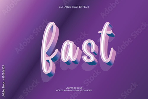 fast vector text effect