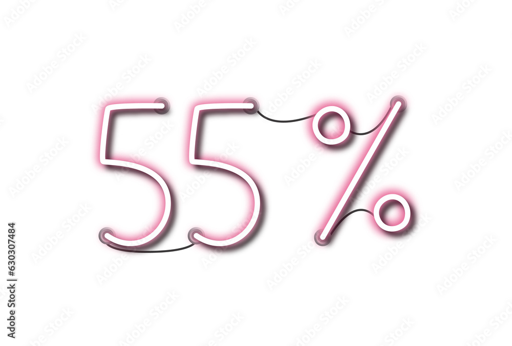 Obraz premium neon 55%