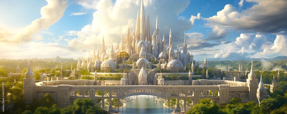 Φωτογραφία The Majestic Realm of Asgard - Home of the Powerful Norse Gods.
