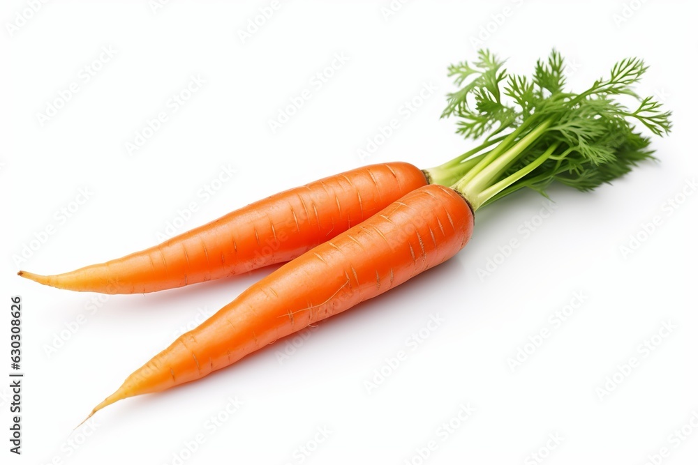 Bunch of Carrots On White Background Bunch of Carrots On White Background