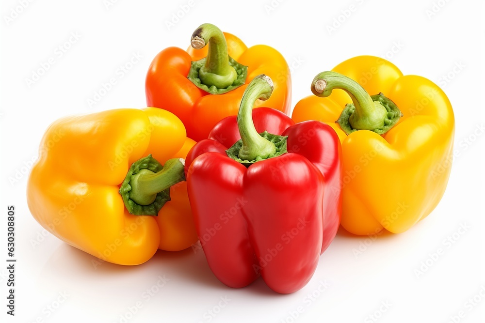 Bell Peppers isolated on white background