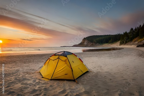 tent on the beach