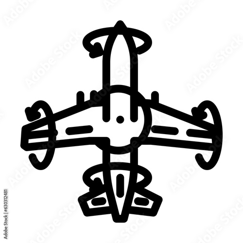 flight control system aeronautical engineer line icon vector. flight control system aeronautical engineer sign. isolated contour symbol black illustration