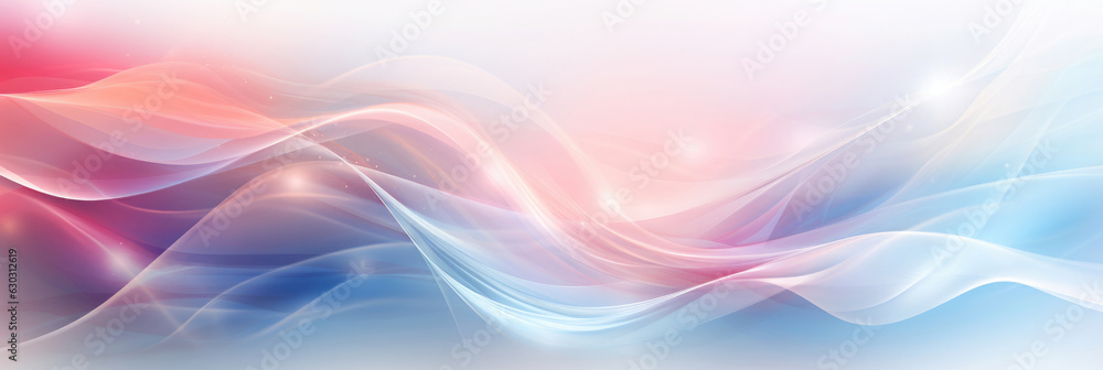 Abstract pastel colored background with soft waves with copy space for text or product
