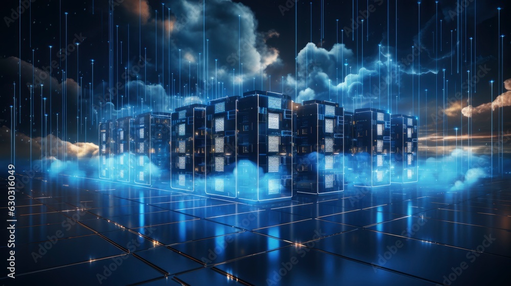 blue data cloud server technology