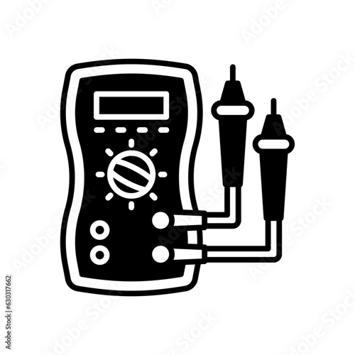 Volt Meter icon in vector. Logotype