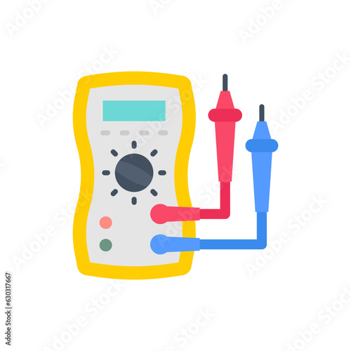 Volt Meter icon in vector. Logotype